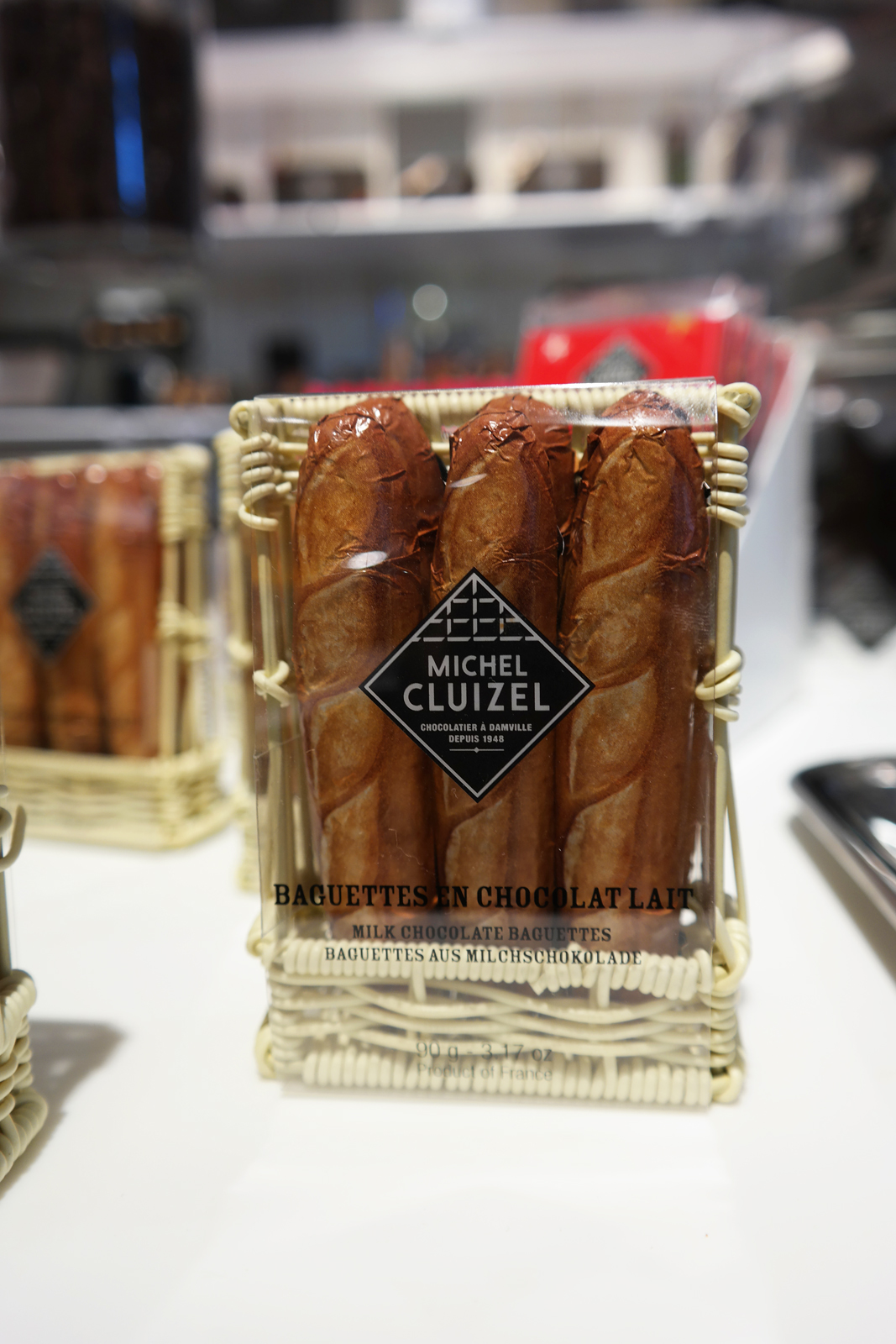 Baguettes en chocolat lait milk chocolate création fantaisie de Michel