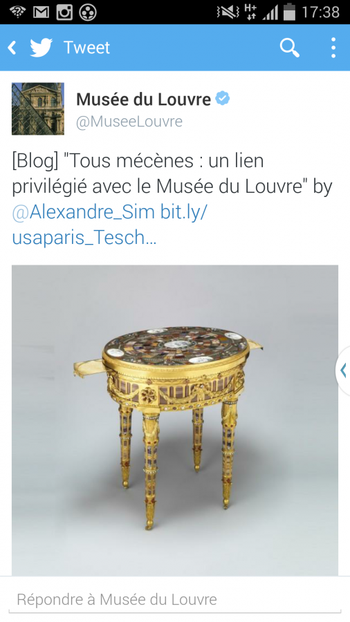Tous mécènes Musée du louvre twitter tweet RT