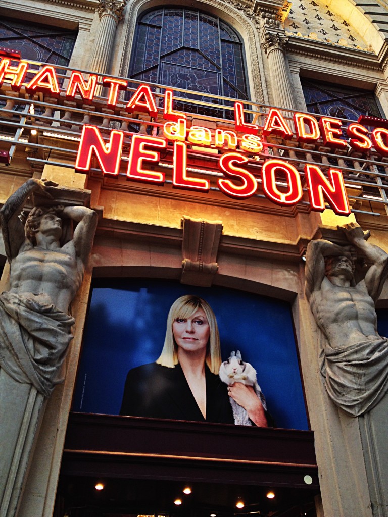 Spectacle Chantal Ladesou comédienne à l'affiche de la pièce Nelson avec Armelle humour Théâtre Porte Saint-Martin photo by United States of Paris blog