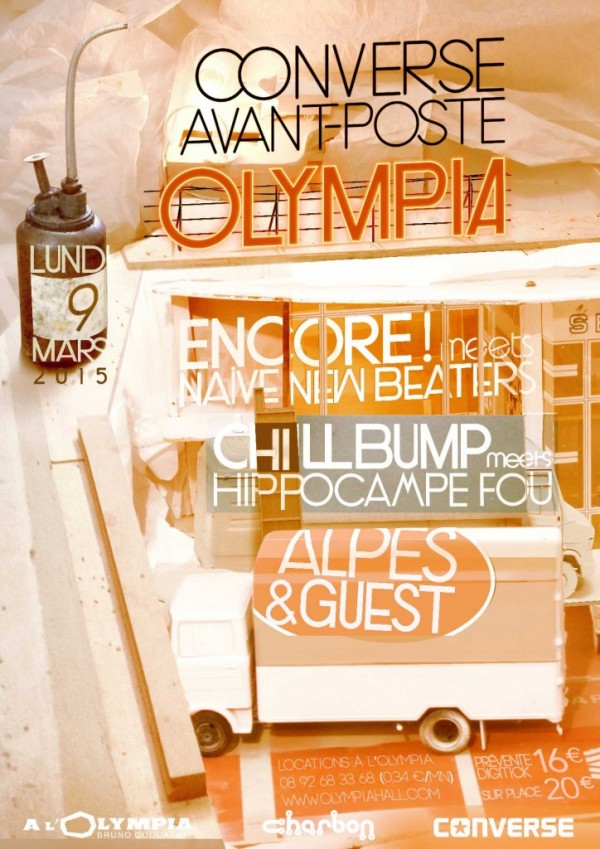Converse avant poste OLYMPIA concert live découverte jeunes talents naive new beaters paris