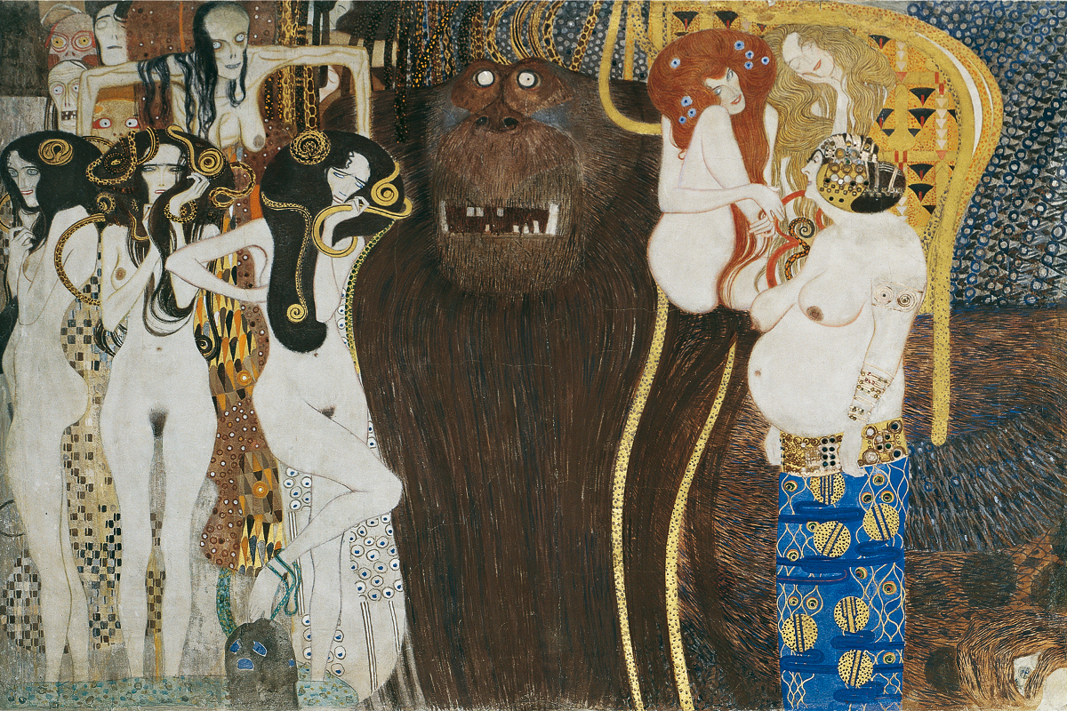 Reconstitution de la Frise Beethoven, Gustav Klimt, Musée Belvédère, Vienne
