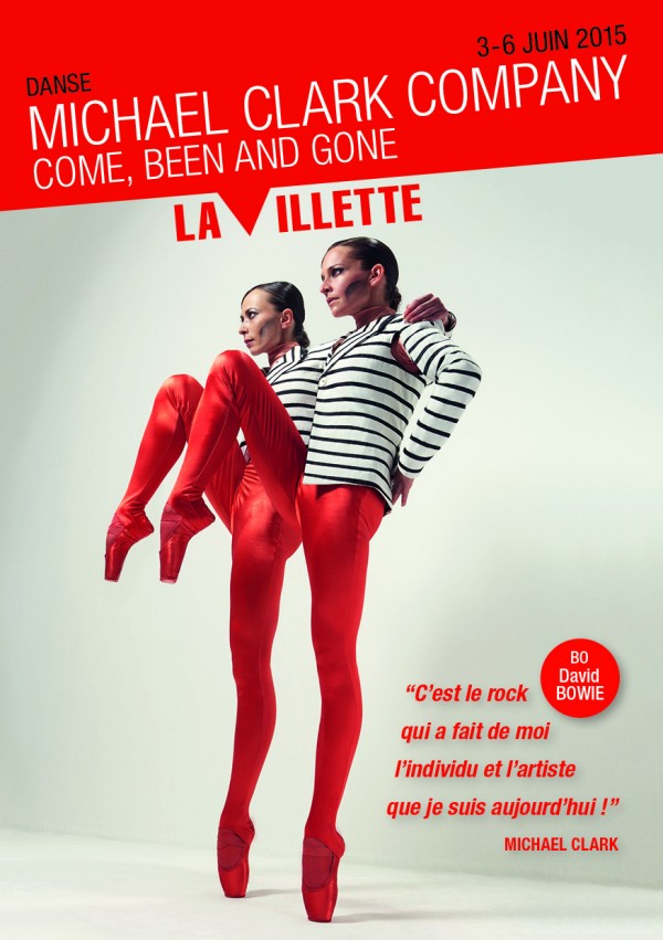 Come been and gone Michael Clark Company Grand Hall La VIllette spectacle danse concours affiche blog United States of Paris