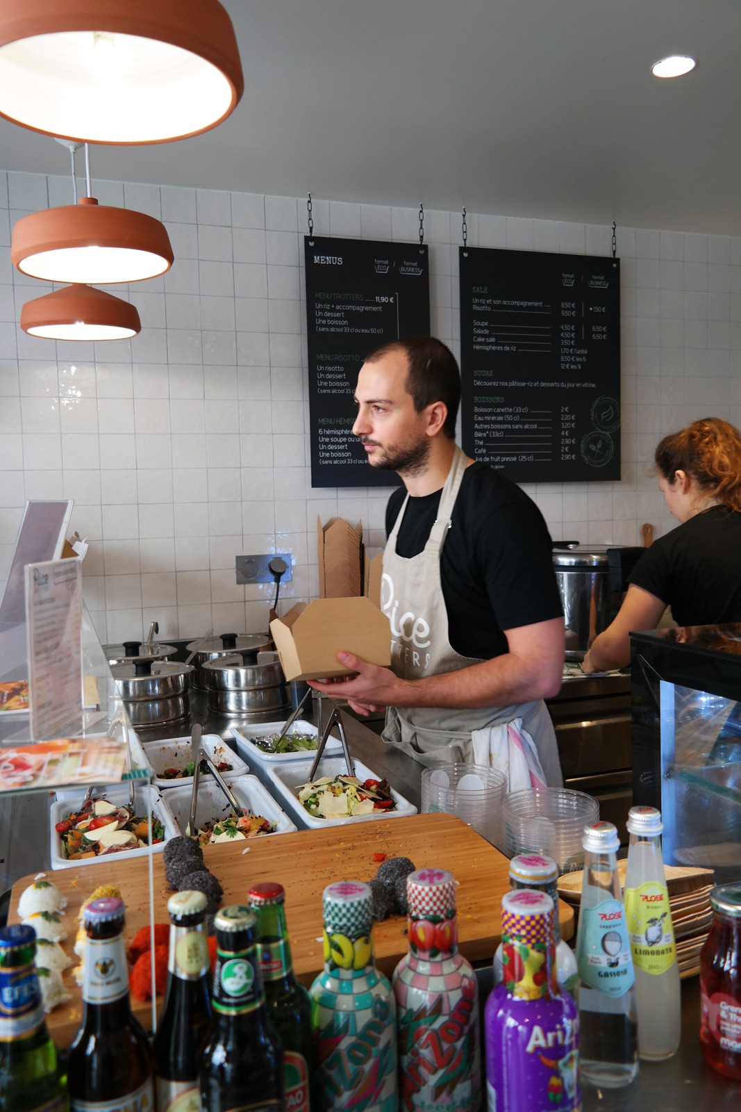 Rice Trotters comptoir accueil et plats du jour resto concept fast food recettes à base de riz photo by united states of paris blog