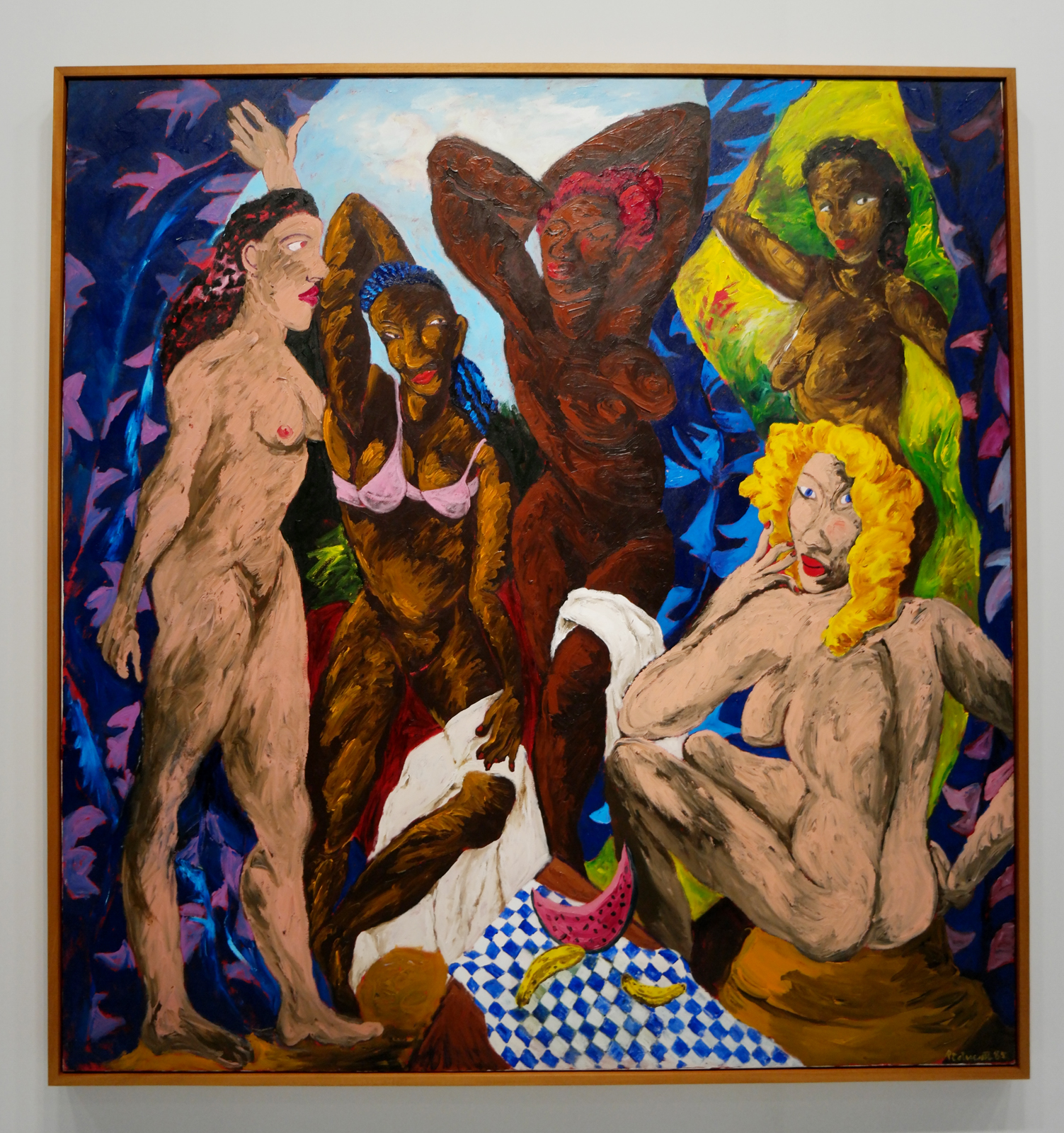 Les Demoiselles d'Alabama dénudées, 1985, Robert Colescott