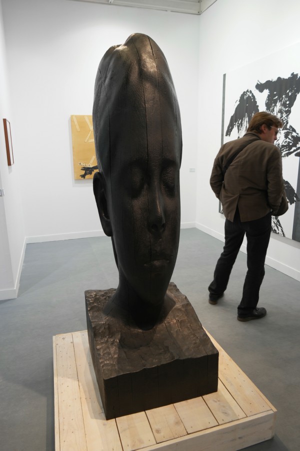 Paula 2015 by Jaume Plensa bronze édition de 5 Galerie Lelong Paris FIAC 2015 Grand Palais Paris international contemporary art fair