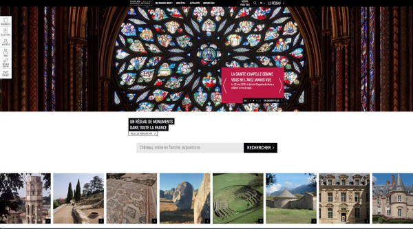 Centre des monuments nationaux CMN site web billetterie visite liste balade nouveauté Sainte Chapelle