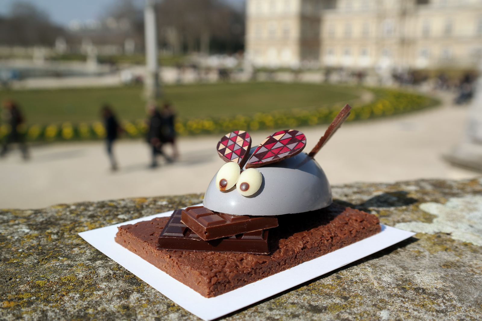 Souris Arlequin chocolat au lait et noir Henri Le Roux chocolatier et caramelier Pâques 2016 photo usofparis blog