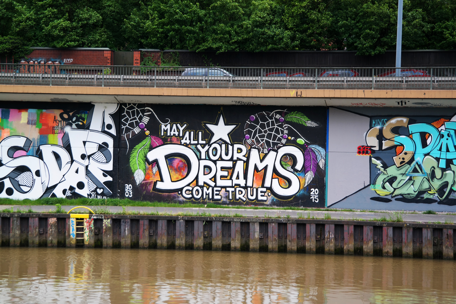 May all your dreams come true street art graffiti Saarbrücken Sarrebruck tourisme festival Perspectives photo usofparis blog