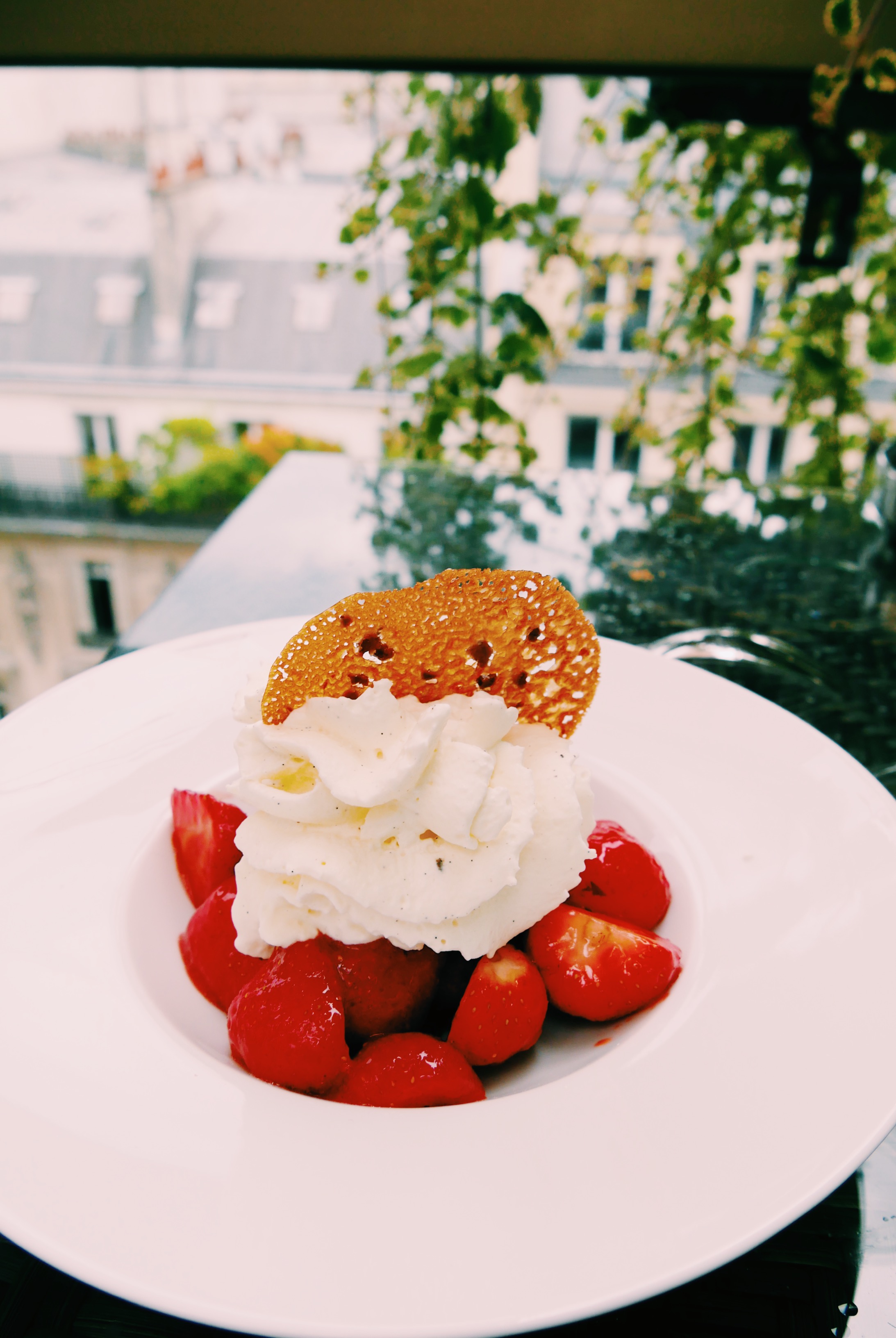 Salade-de-fraises-chantilly-dessert-Restaurant-le-W-Hôtel-Warwick-Paris-chef-patissier-rooftop-bar-terrasse-champs-élysées-photo-usofparis-blog