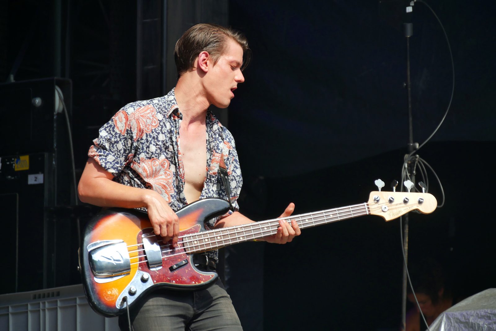 Theo Lawrence and the heart guitariste concert live Rock en Seine 2016 festival paris photo scène usofparis blog