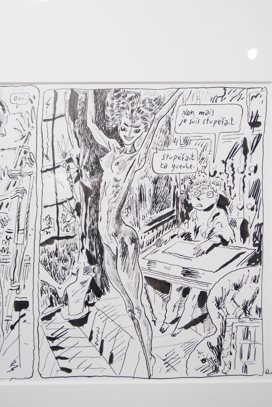 Stupéfait-Joann-Sfar-dessin-original-exposition-une-seconde-avant-l-éveil-fin-de-parenthèse-Espace-Dali-Paris-Montmartre